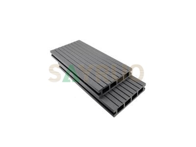 High quality outdoor hollow uv-resistant wpc decking manufacturer wpc wood plastic composite flooring