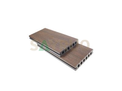 Outdoor Co-extrude Wood Deck Anti-UV Floor Capped Wood Plastic Composite Co-extrusion WPC Decking Price