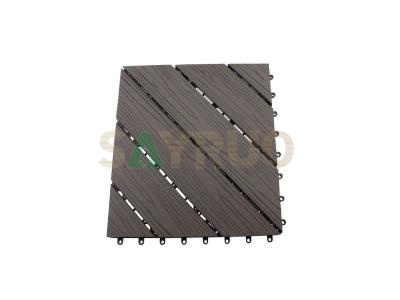 hot sale anti-slip waterproof diy family interlocking flooring wpc deck tiles 300*300mm easy to install