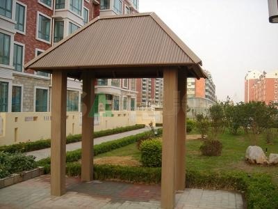Customized outdoor wood plastic composite wpc pergola for garden