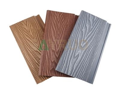 3D deep embossed wood plastic composite wall cladding