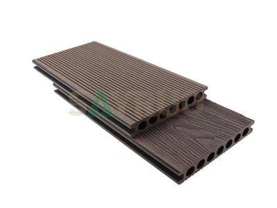 outdoor china wpc 3d embossing hollow wood plastic composite decking