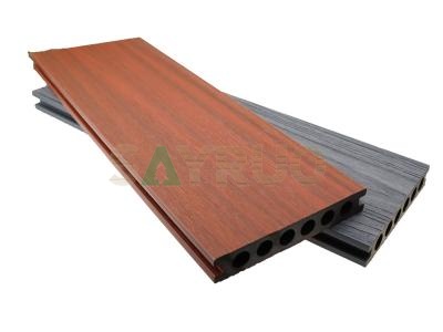 Double Color 137*23 Wpc Co-extrusion Capped Composite Decking China Floor Board