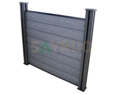 DIY horizontal fence panels waterproof fence panels garden wholesale cheap privacy fence