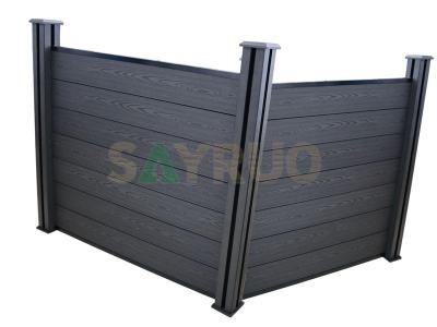 Cheap privacy WPC decorative wood plastic composite fence panels for garden fence