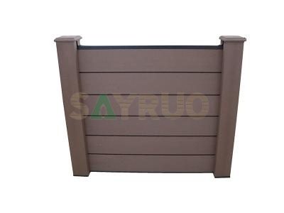 wood plastic composite fence