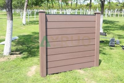 Eco-friendly wood plastic wpc composite fencing panel for garden decoration