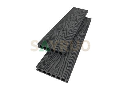 Composite Woodgrain Deck Board With Round Hole