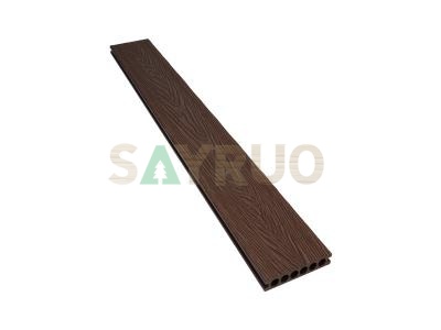 Woodgrain Effect Hollow Domestic Grade Composite Decking Board -SAYRUO