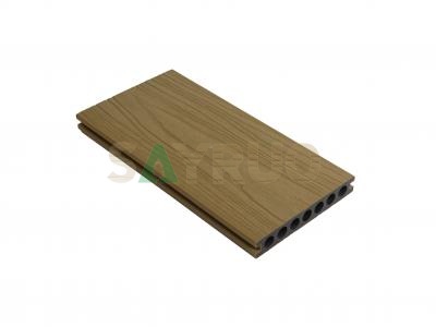 Waterproof Wooden Texture Surface Co-extrusion Hollow Outdoor WPC Decking Composite Decking