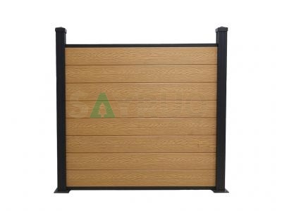 Anti-UV 3D Deep Embossed Wood Grain Surface Eco-friendly Wood Plastic Composite Fence
