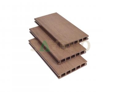 Anti-UV Deep Embossed Wood Grain 3D Texture Hollow Outdoor Wood Plastic Composite Decking