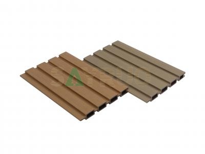 Sustainable Co-extrusion Slatted Weatherproof WPC Composite Exterior Privacy Fence Solution