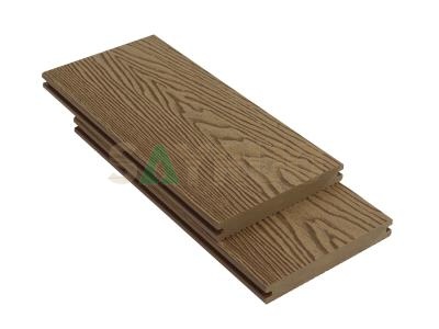 Heavy-Duty Solid 3D Deep-Embossed Scratch-Resistant Wood Plastic Composite Outdoor Decking