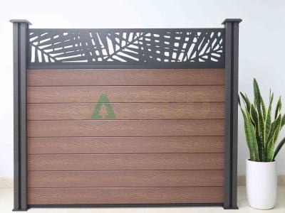 Premium 3D Deep Embossed Wood Grain WPC Fencing with Screen – Durability Meets Elegance