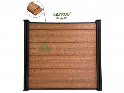 deep embossing wood grain wood plastic composite fence