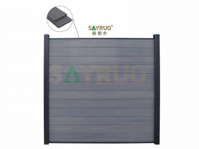 wood plastic composite fence