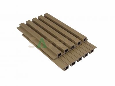 Outdoor UV & Moisture Resistance Slatted Co-extruded Waterproof WPC Wall Panels