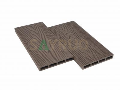 embossed wood grain composite fence