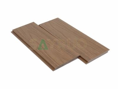 Co-extrusion Textured Solid WPC Wall Cladding - Realistic Wood Finish, Easy Clean, Perfect for Exterior Walls