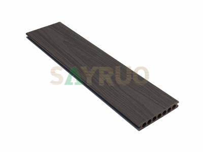 Manufacture Direct 2nd-gen Co-extruded Deep Embossed Wood Grain Co-extruded Bi-color Hollow WPC Composite Decking Outdoor