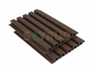 Commercial Co-extruded Hollow WPC Wall Panel - Great Wall Design & Slatted Surface for Modern Outdoor Facades