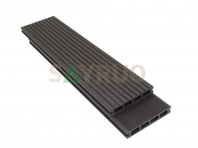 Dual-Sided Hollow Outdoor Fine-tooth WPC Decking for Engineering Applications