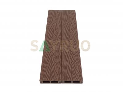 Commercial & Residential Use Deep Embossed Realistic Grain Spaced Wood Plastic Composite Fence