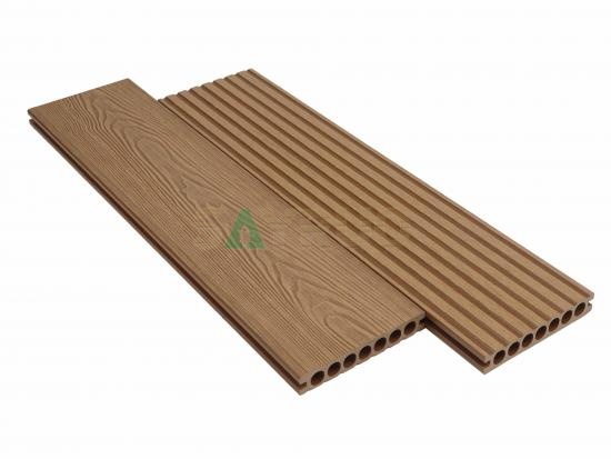 3D wooden grain embossed composite decking