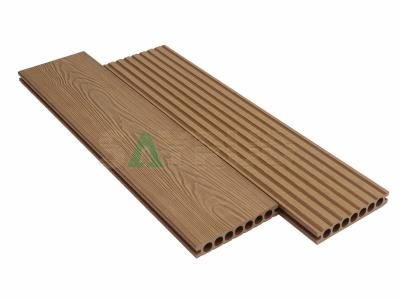 3D wooden grain embossed composite decking