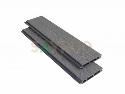 Cost-Effective Hollow Core Wood Texture Wood Plastic Composite Fence Panels Outdoor Privacy Fence