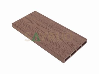 Cost-Effective Factory Supply Hollow Wood Grain Spaced WPC Fence Board Outdoor Fence