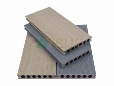 Durable & Low-Maintenance Co-Extruded Hollow Deep Embossed Wood Grain WPC Decking for Outdoor