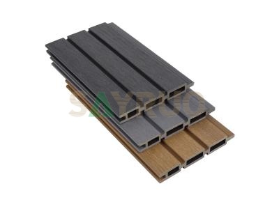 Eco-friendly Co-extruded Wood Plastic Composite Great Wall Fence Panel Modern Privacy Fence