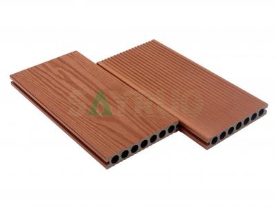 New Generation 1.5 Co-extruded WPC Decking – Dual-Sided (Wood Grain & Grooved) Outdoor Composite Decking with Enhanced Wear Resistance