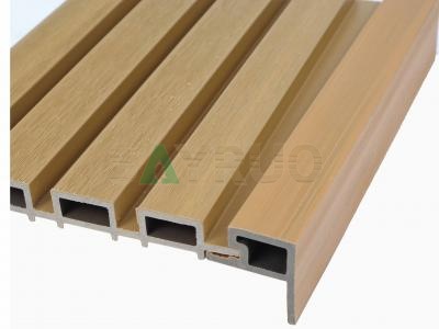 Premium Wood Grain WPC Wall Panels & Matching Corner Edge Trim – Weather-Resistant Composite Cladding for Modern Outdoor Projects