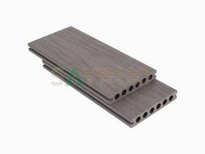 Outdoor Hollow Co-Extrusion WPC Decking | Anti-Slip Wood Grain Composite Decking | Factory Direct