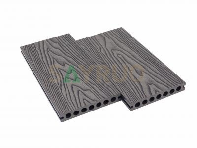 Outdoor 3D Deep Embossed WPC Decking | Anti-Slip Wood Grain Composite Decking Boards | Factory Direct