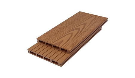 What is wood plastic composite hollow decking?