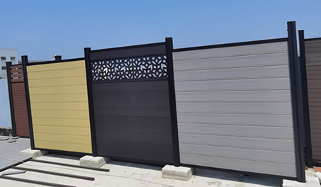 The wood plastic composite fencing saves time and effort