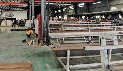 wood plastic composite production