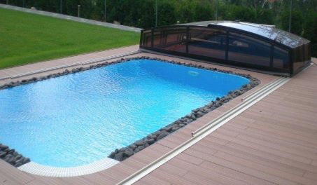 Swimming Pool WPC Decking Project in China
