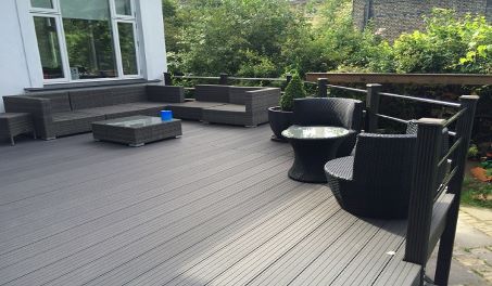 150x25mm Hollow Decking Project in Denmark